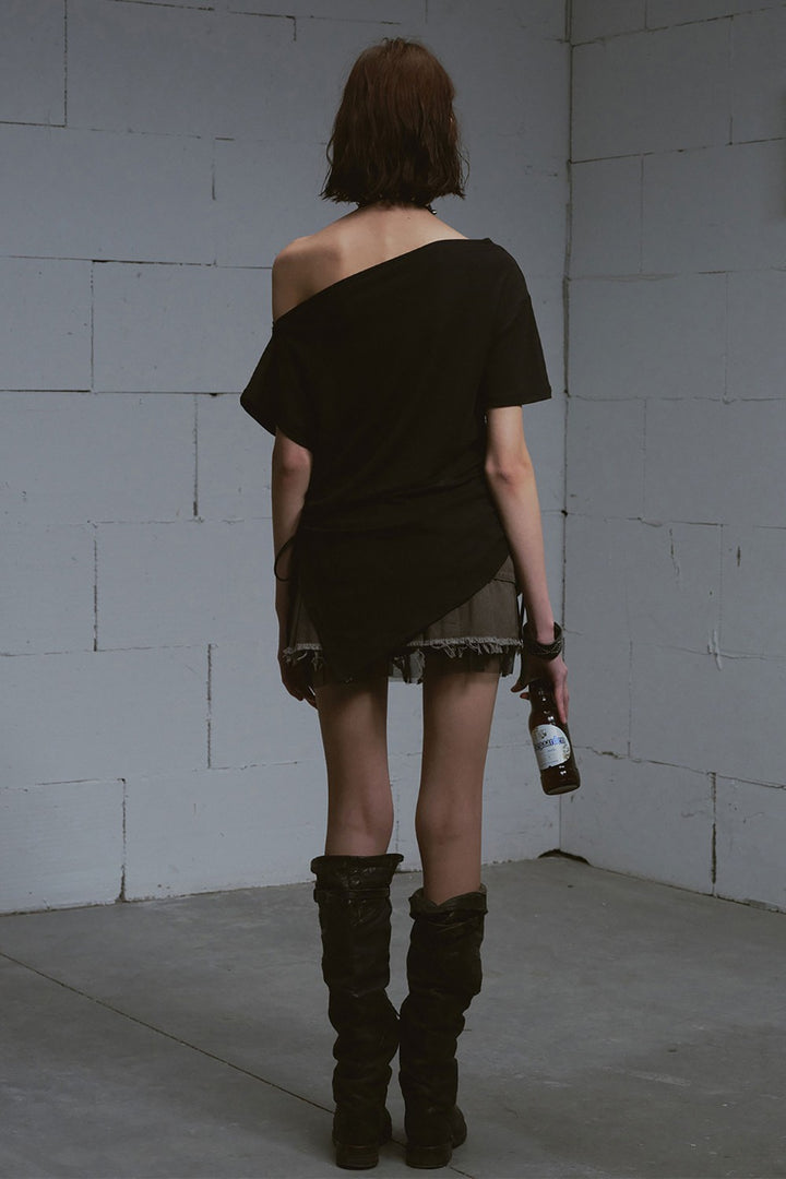 Off-Shoulder Slash Top