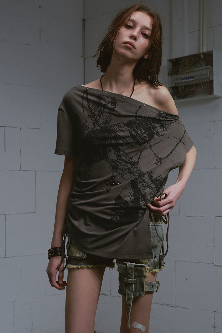 Off-Shoulder Slash Top