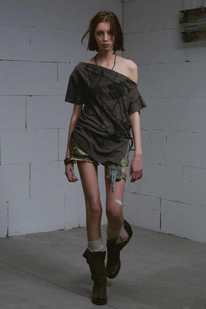 Off-Shoulder Slash Top