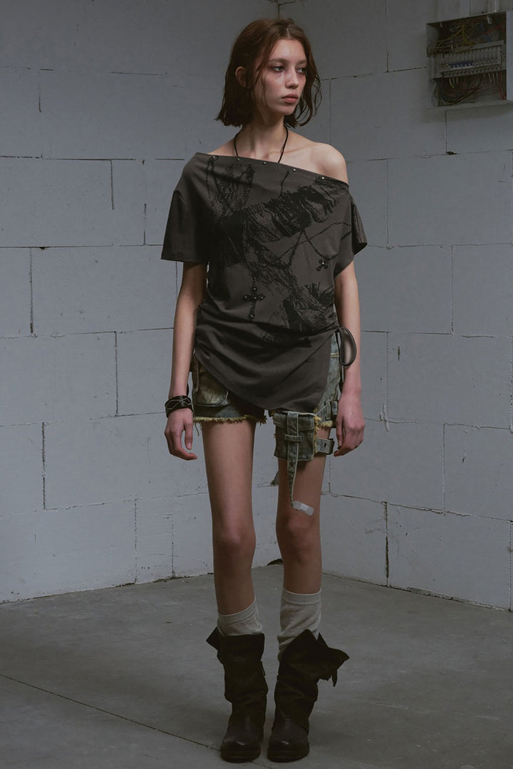 Off-Shoulder Slash Top