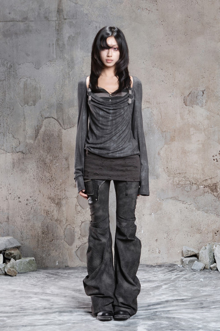 Lunar Mesh Scarf Top