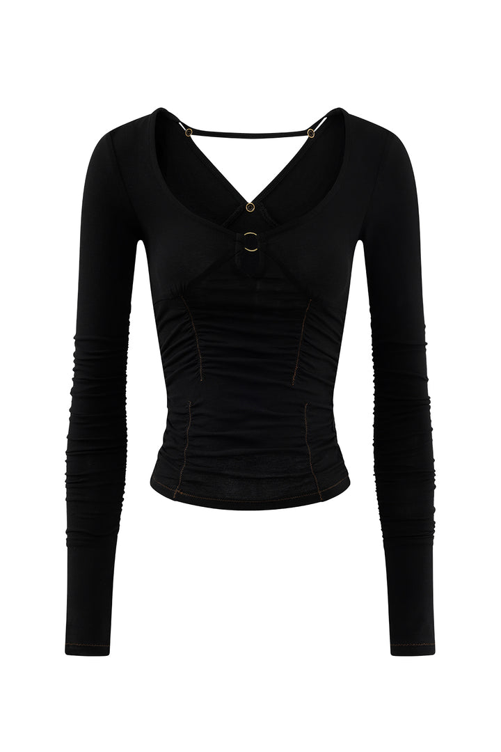 Ghostlace Ruched Shirt