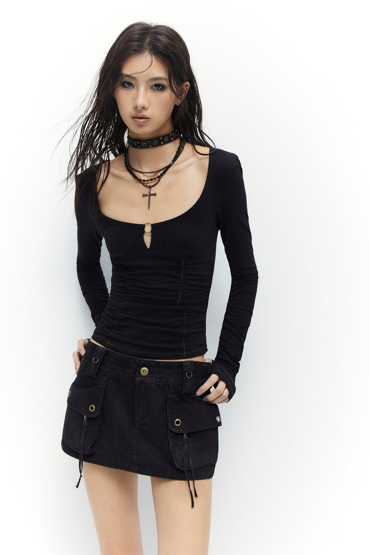 Ghostlace Ruched Shirt