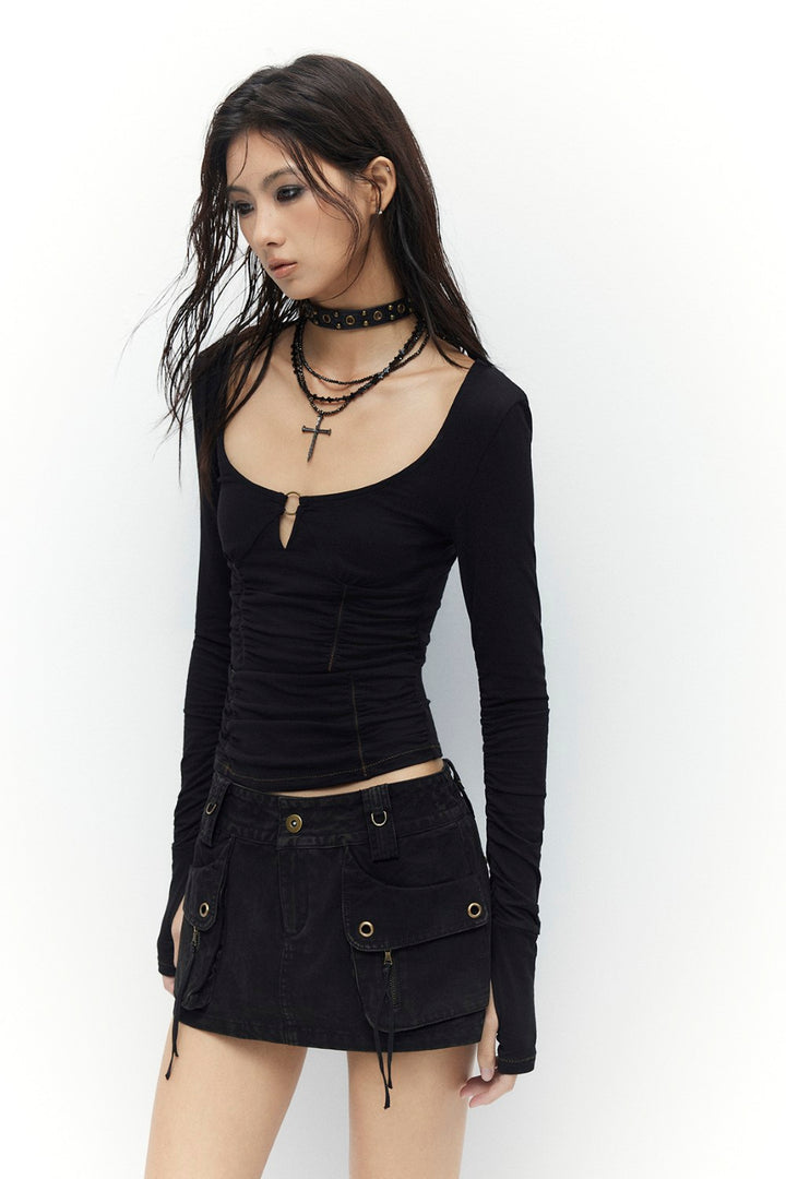 Ghostlace Ruched Shirt