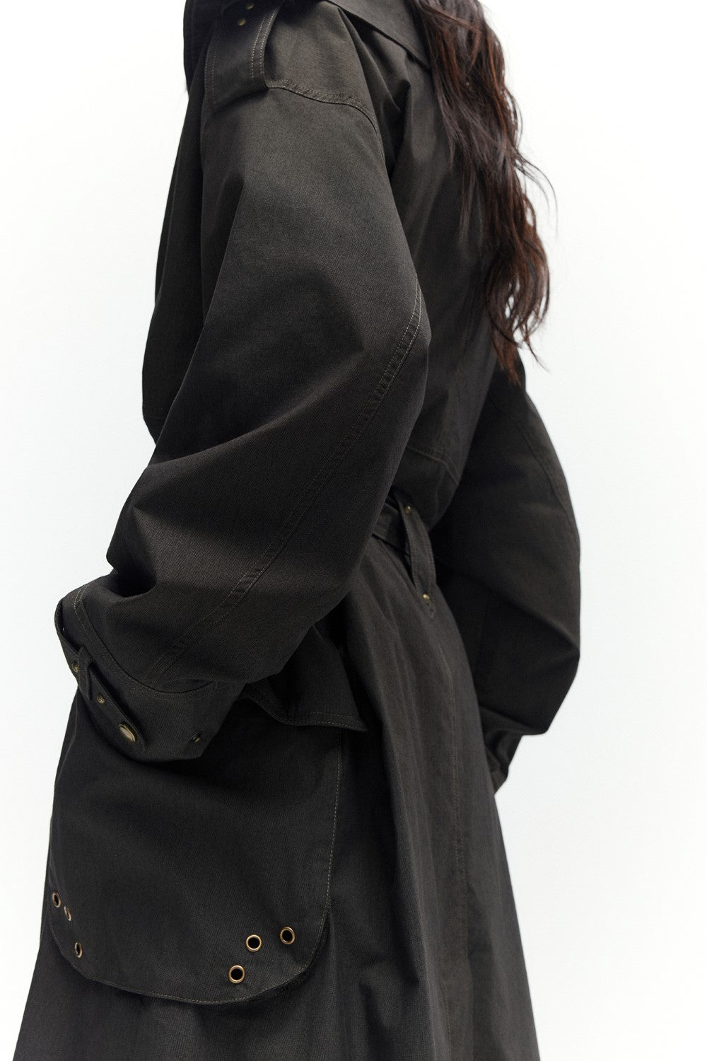 Moss Belted Trenchcoat