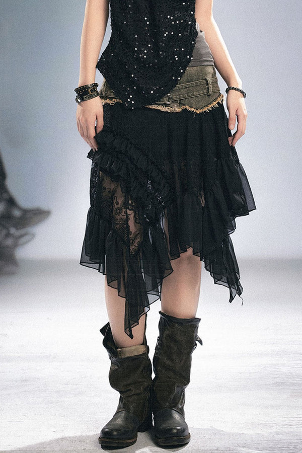 Dark Lace Oath Skirt