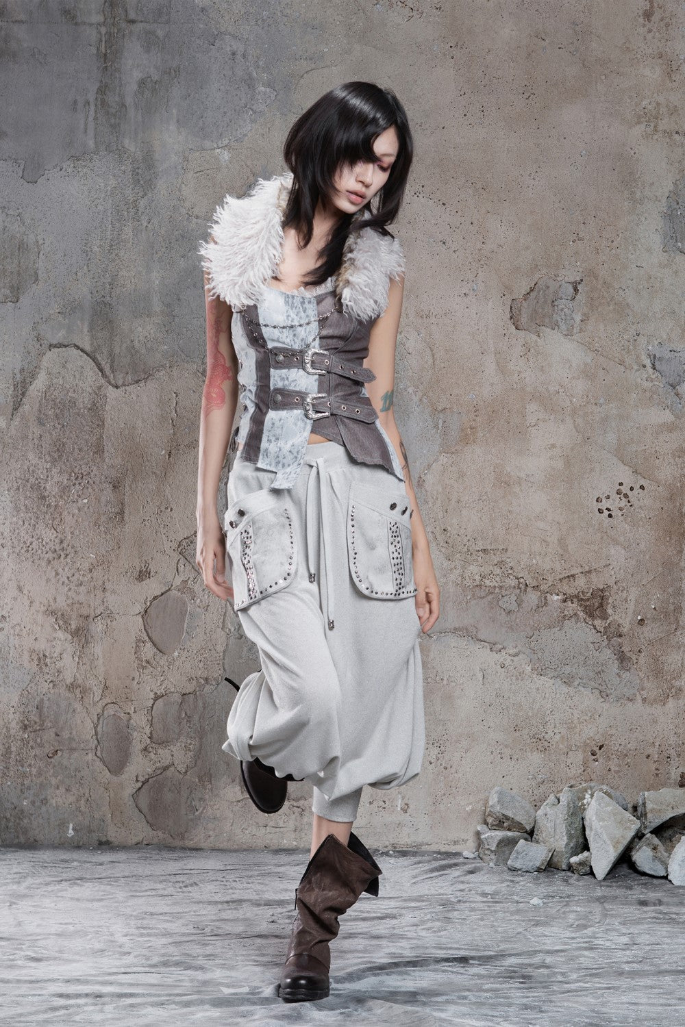 Oversized Draped Cloud Pants