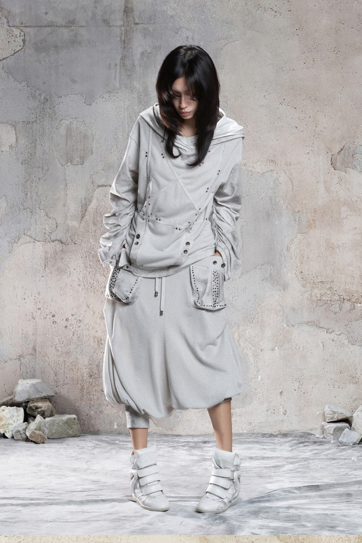 Silver Code Slouch Hoodie