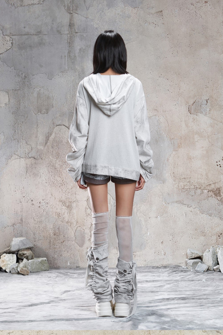 Silver Code Slouch Hoodie