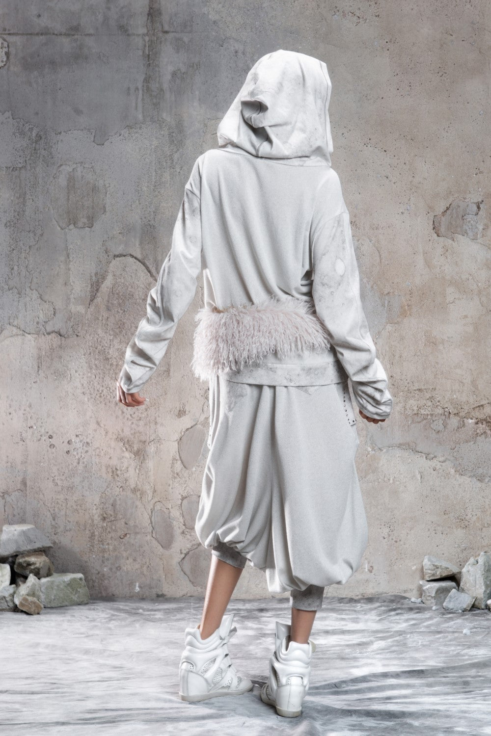Silver Code Slouch Hoodie