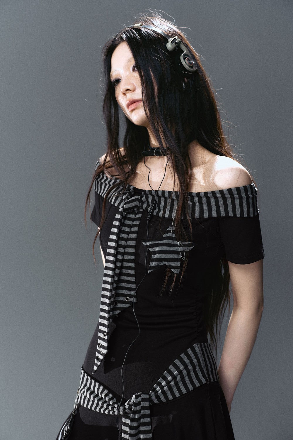 Striped Star Knit Dress