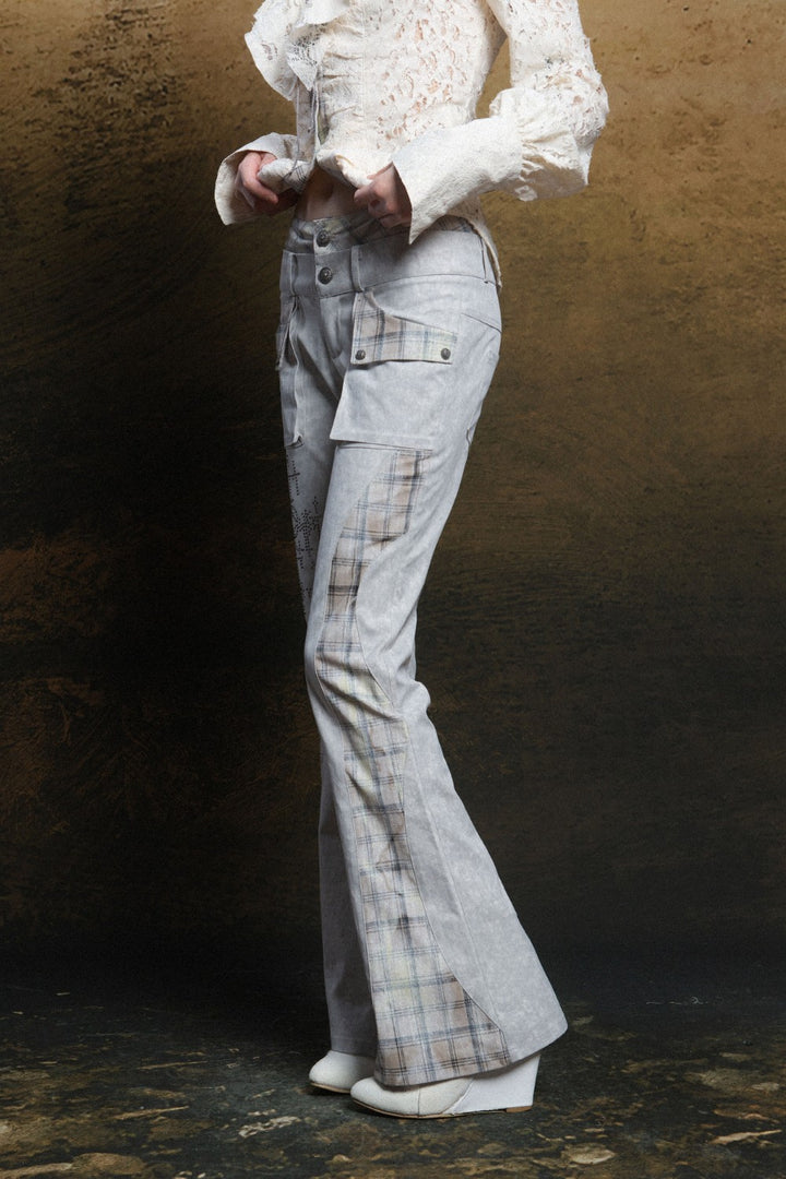 Dual Waist Rhinestone Jeans