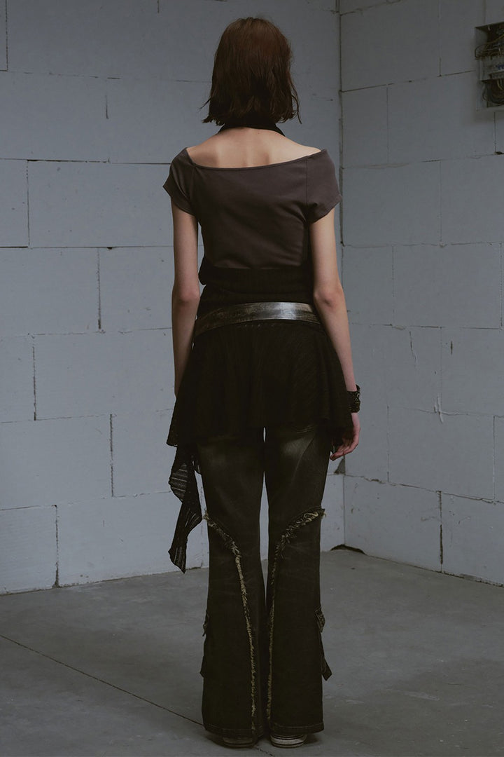 Halter Overlay Dress