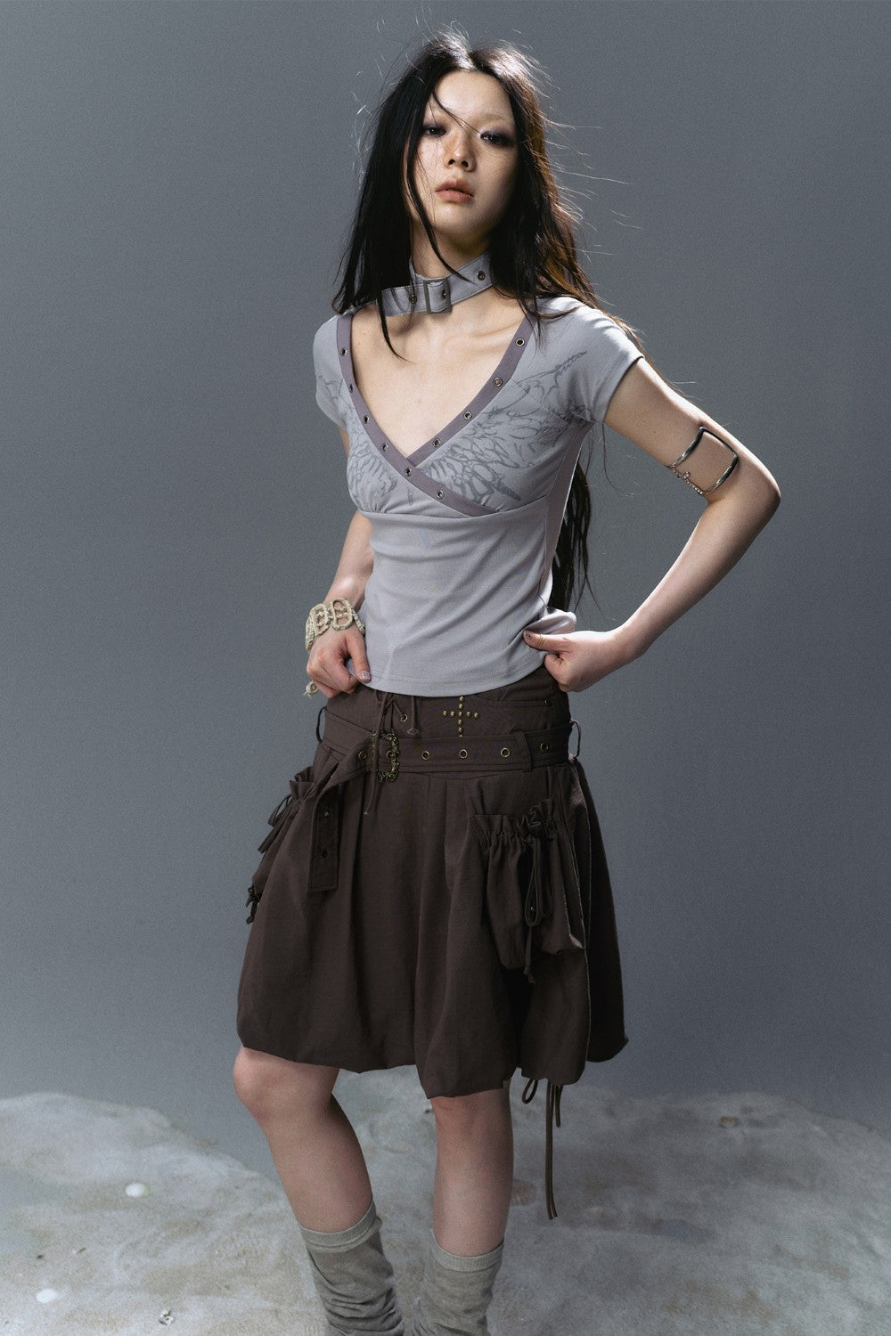 V-Neck Butterfly Shirt