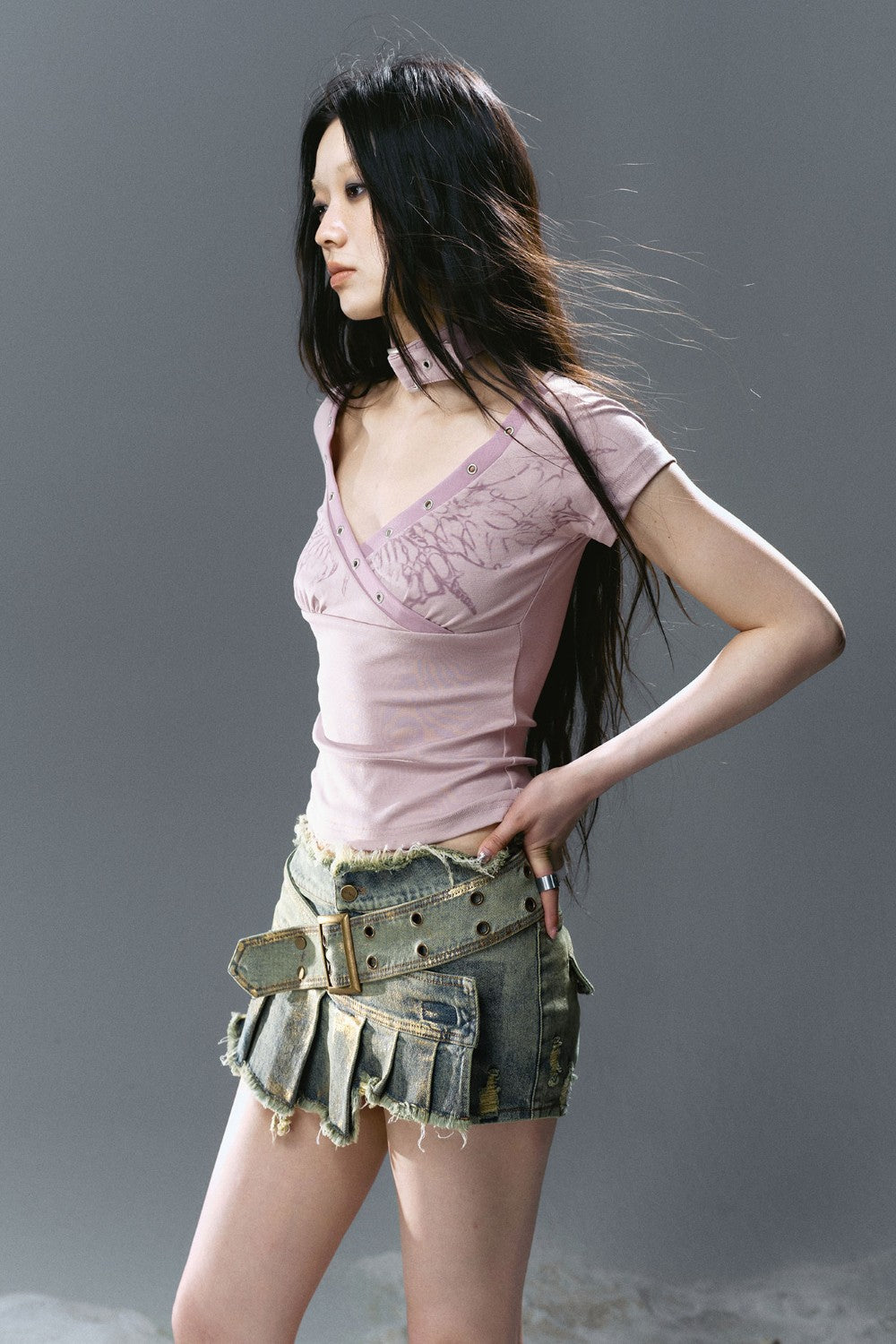 V-Neck Butterfly Shirt