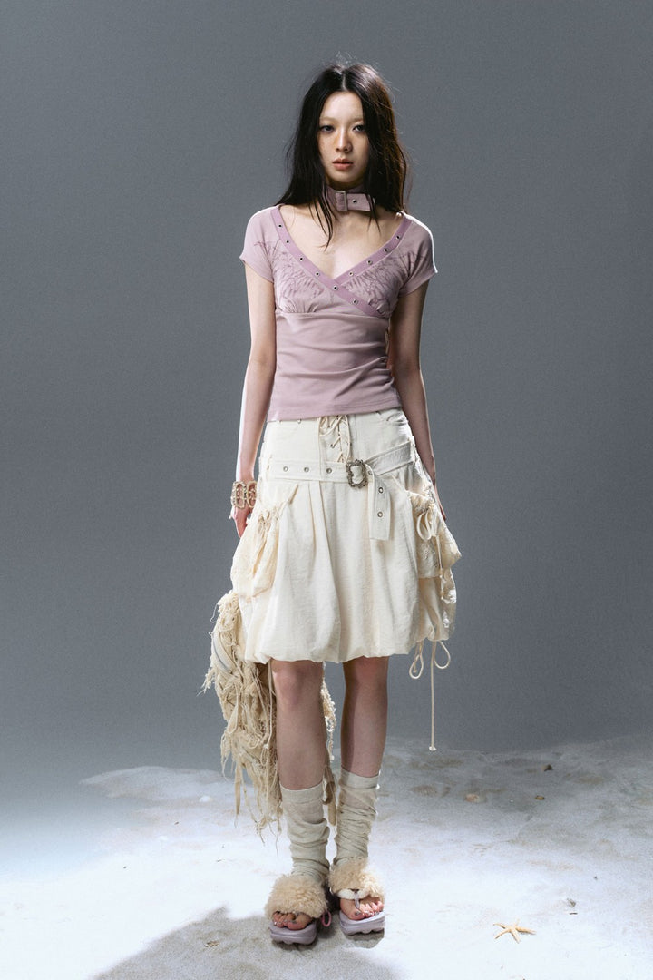 Riveted Corset Waist Skirt