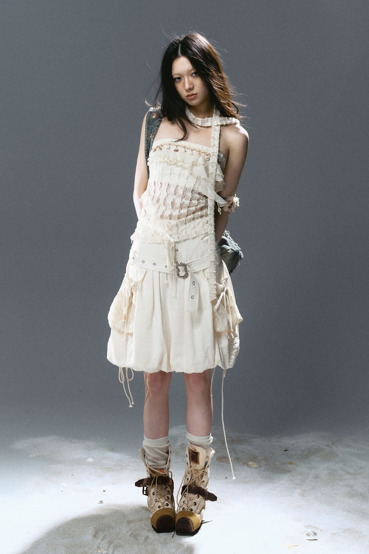 Riveted Corset Waist Skirt