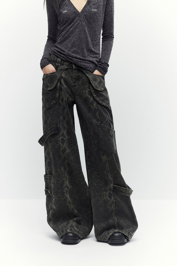 Reptile Stitch Utility Pants