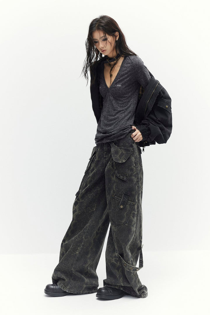 Reptile Stitch Utility Pants