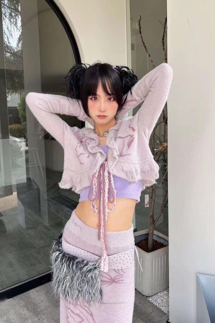 Short Open Knit Cardigan - Pixie Rebels