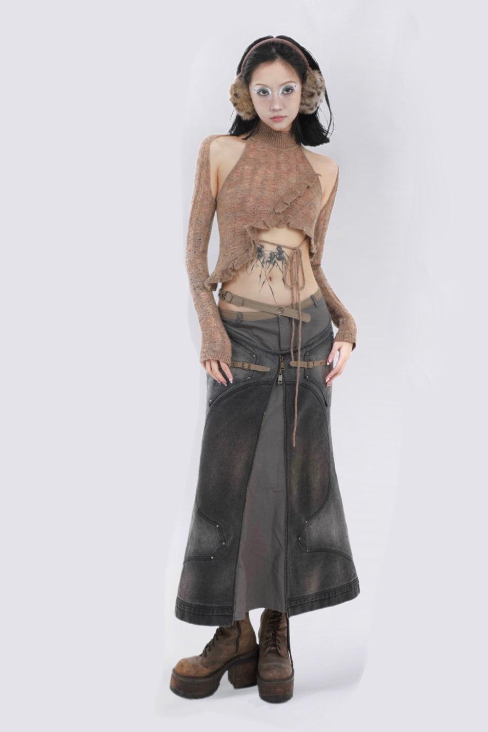 Wool Knit Cutout Top - Pixie Rebels