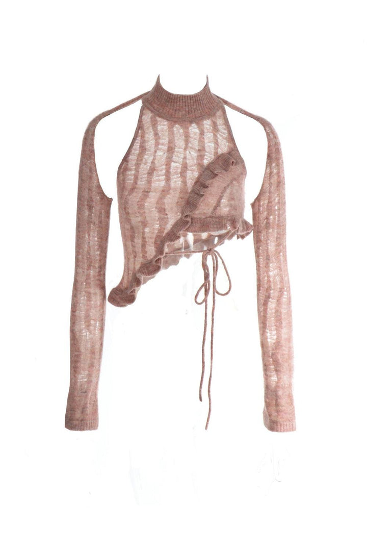 Wool Knit Cutout Top - Pixie Rebels
