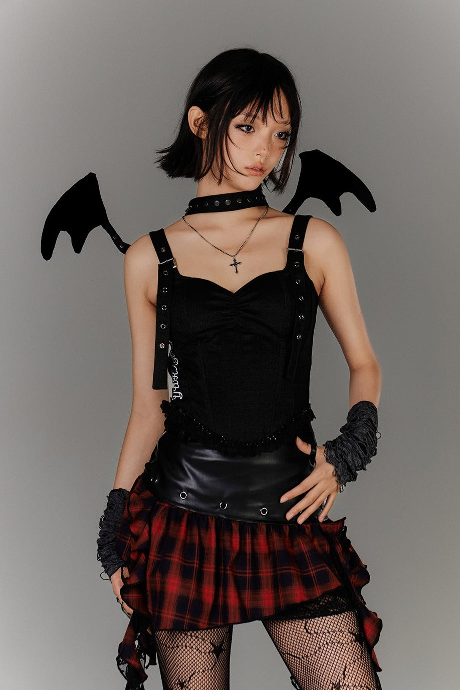 Sweetheart Buckle Strap Corset Top