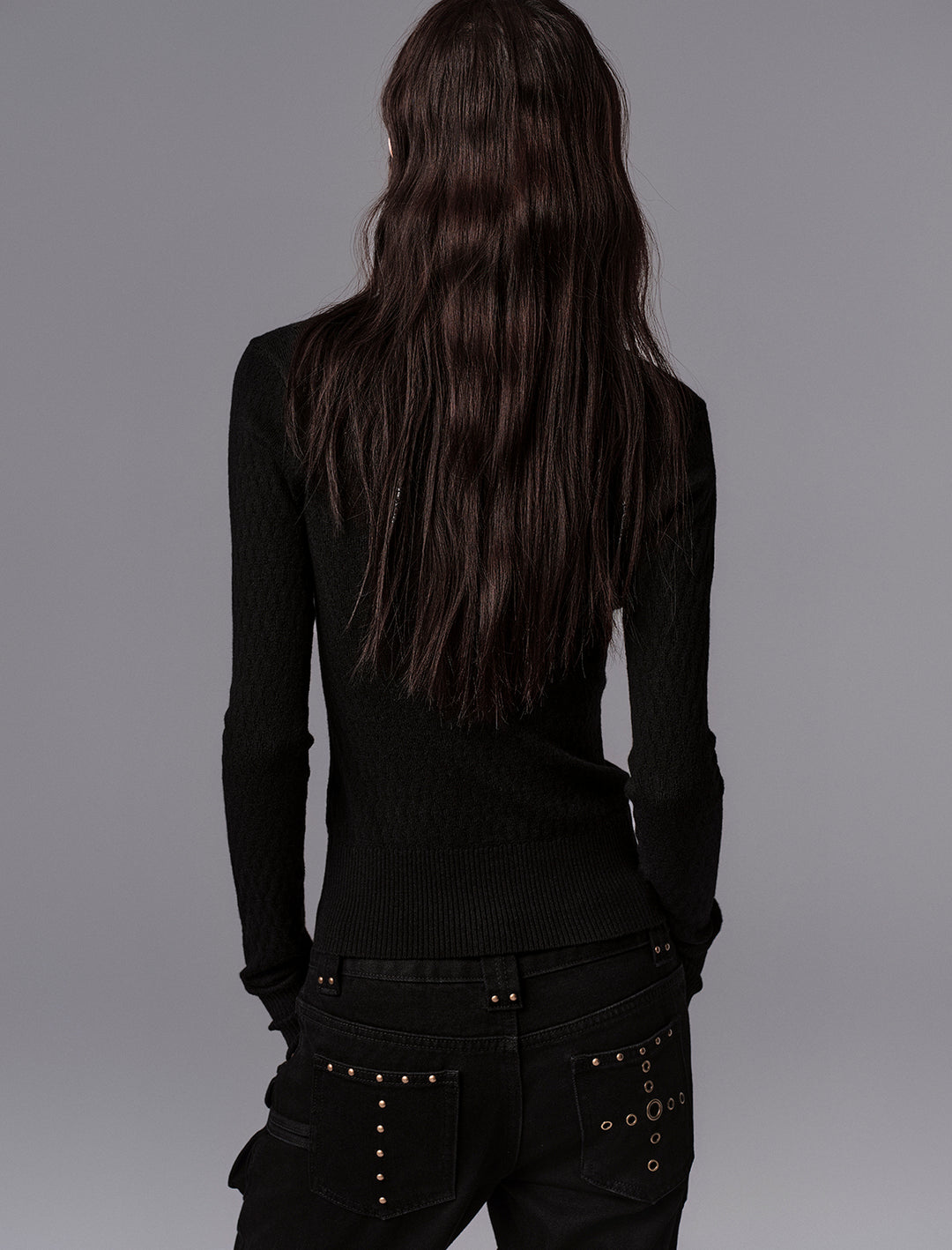Classic Knit V-Neck Top