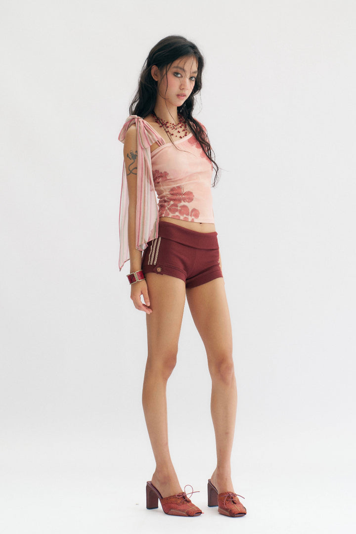 Rosy Ribbon Top