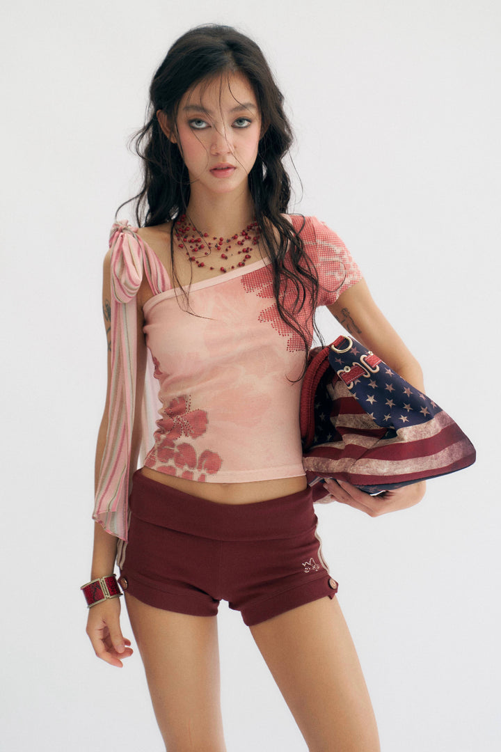 Rosy Ribbon Top
