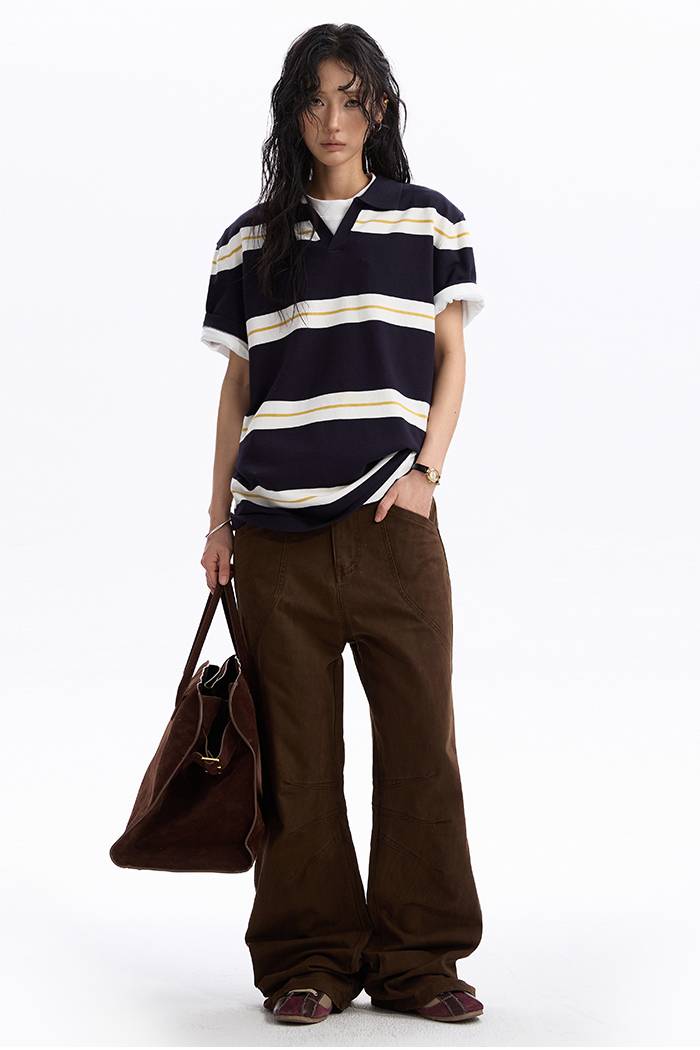 Striped Polo Tee