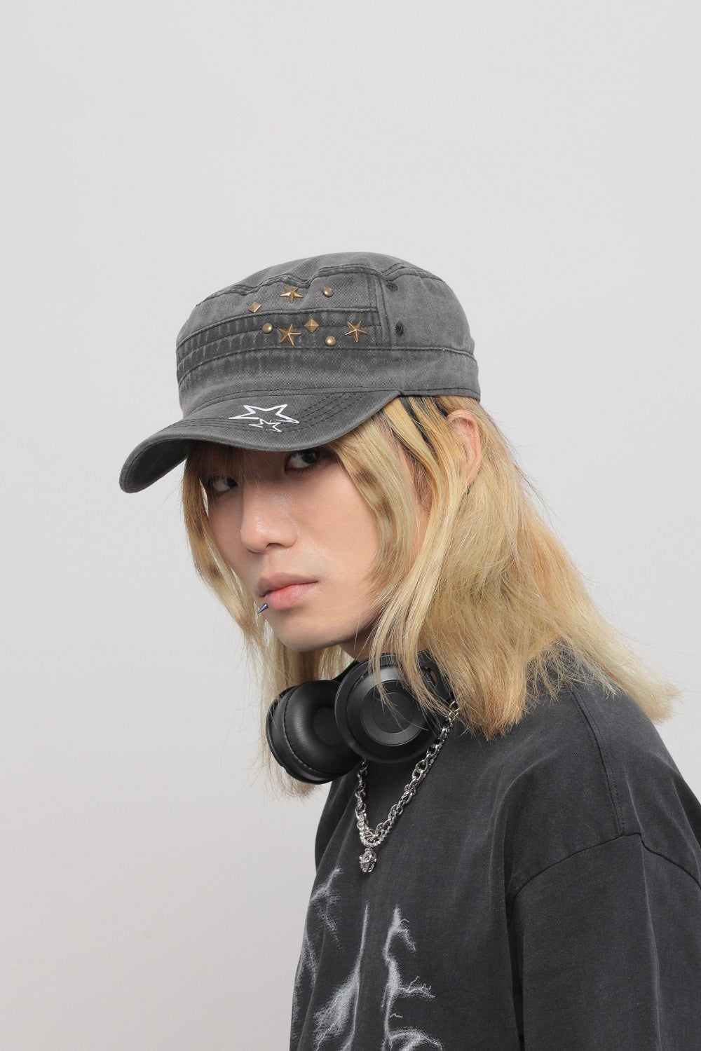 Star Studded Military Cap