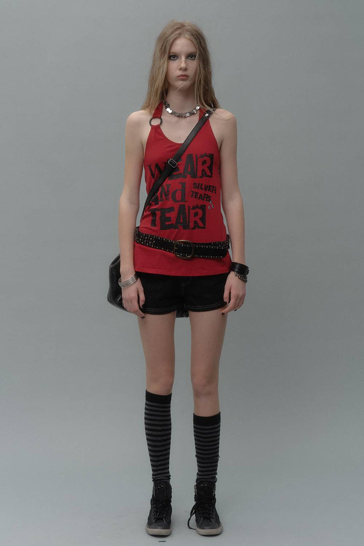 Red Racer Tank Top