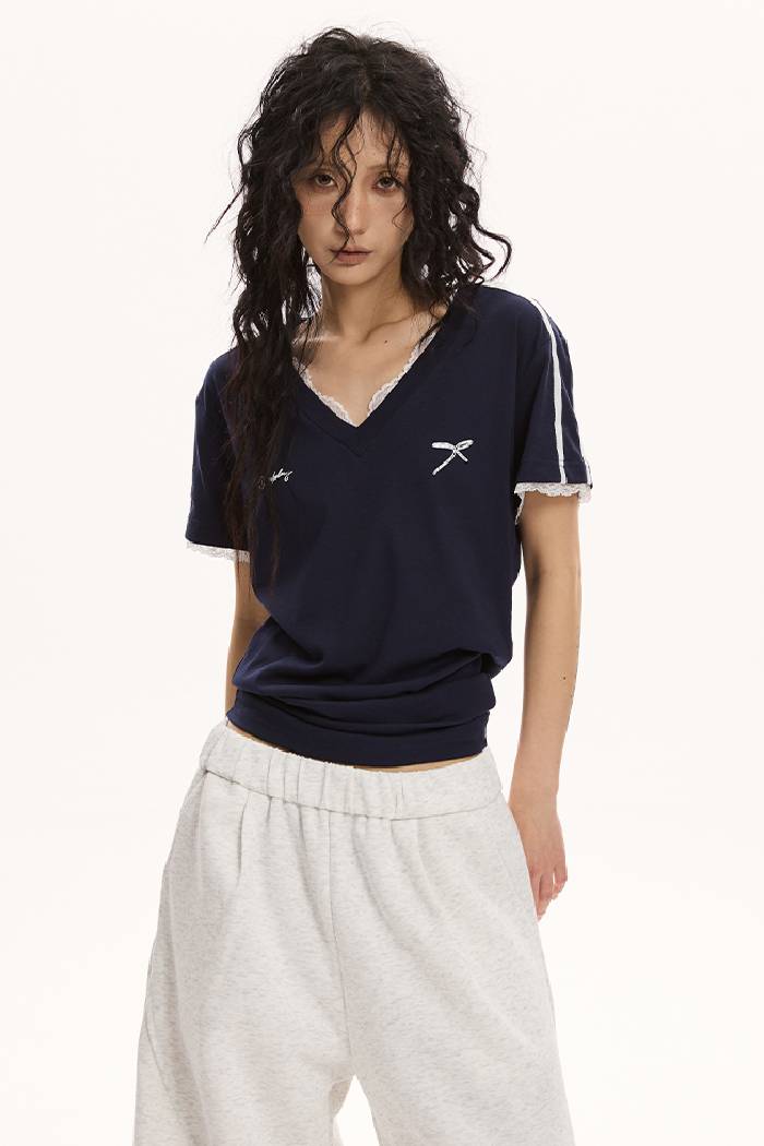 Lace Trim Tee