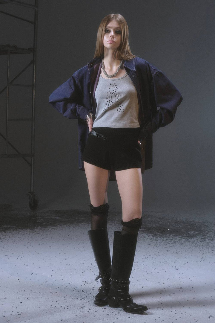 Rib Knit Shorts