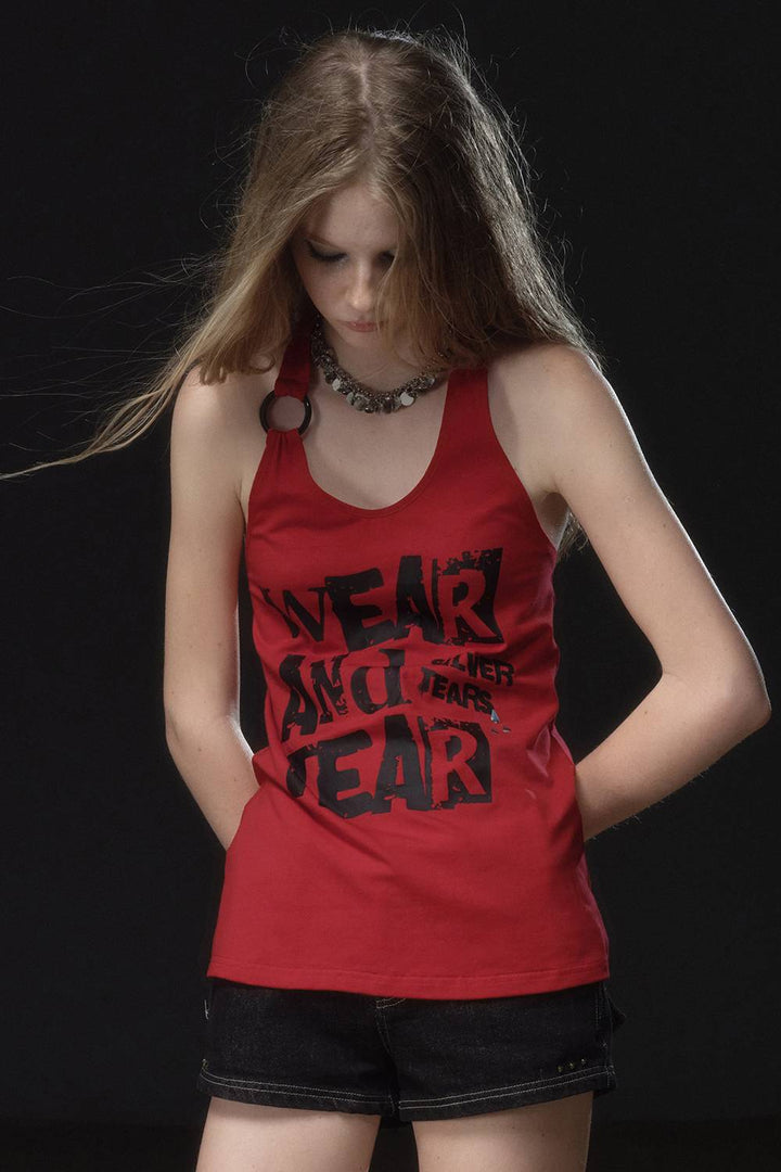 Red Racer Tank Top