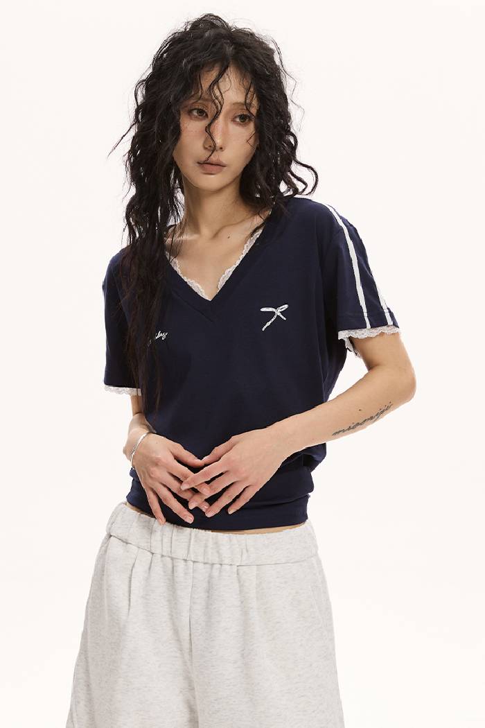 Lace Trim Tee