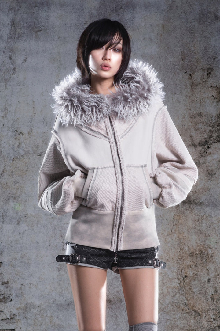 Light Frosted Hooded Jacket