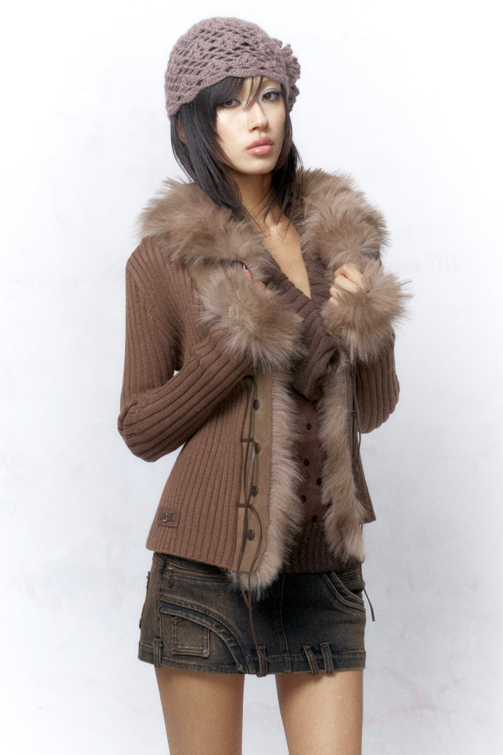 Vienna Wool Lace-Up Cardigan