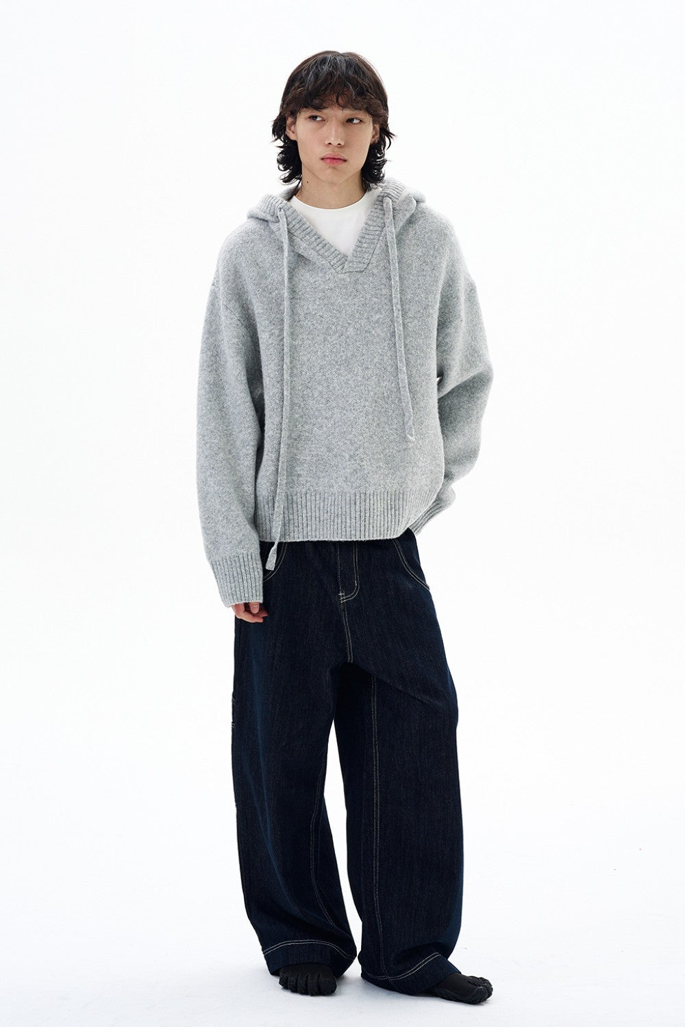 Fall Wool Knit Hoodie