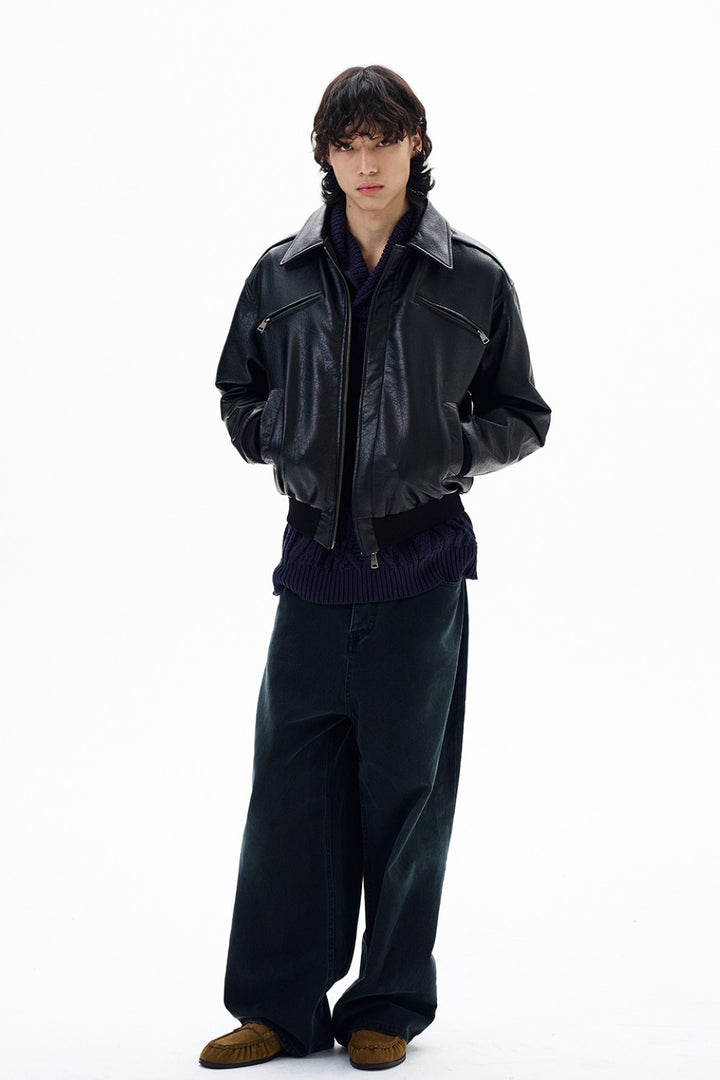 Detroit PU Leather Jacket