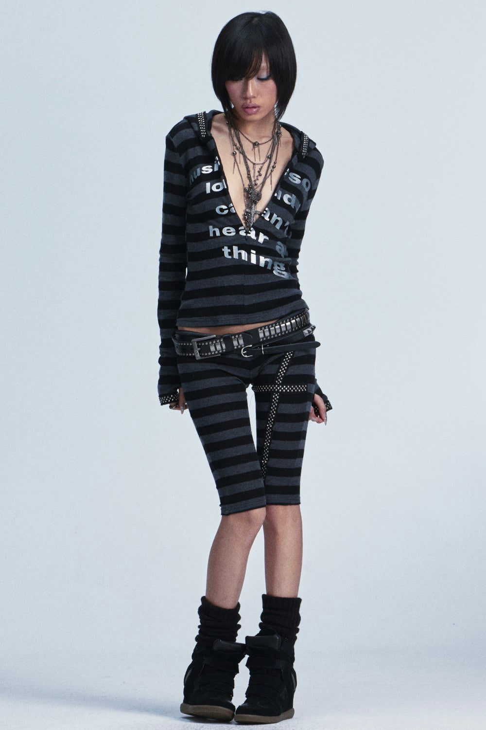 Lana Striped Cross Leggings