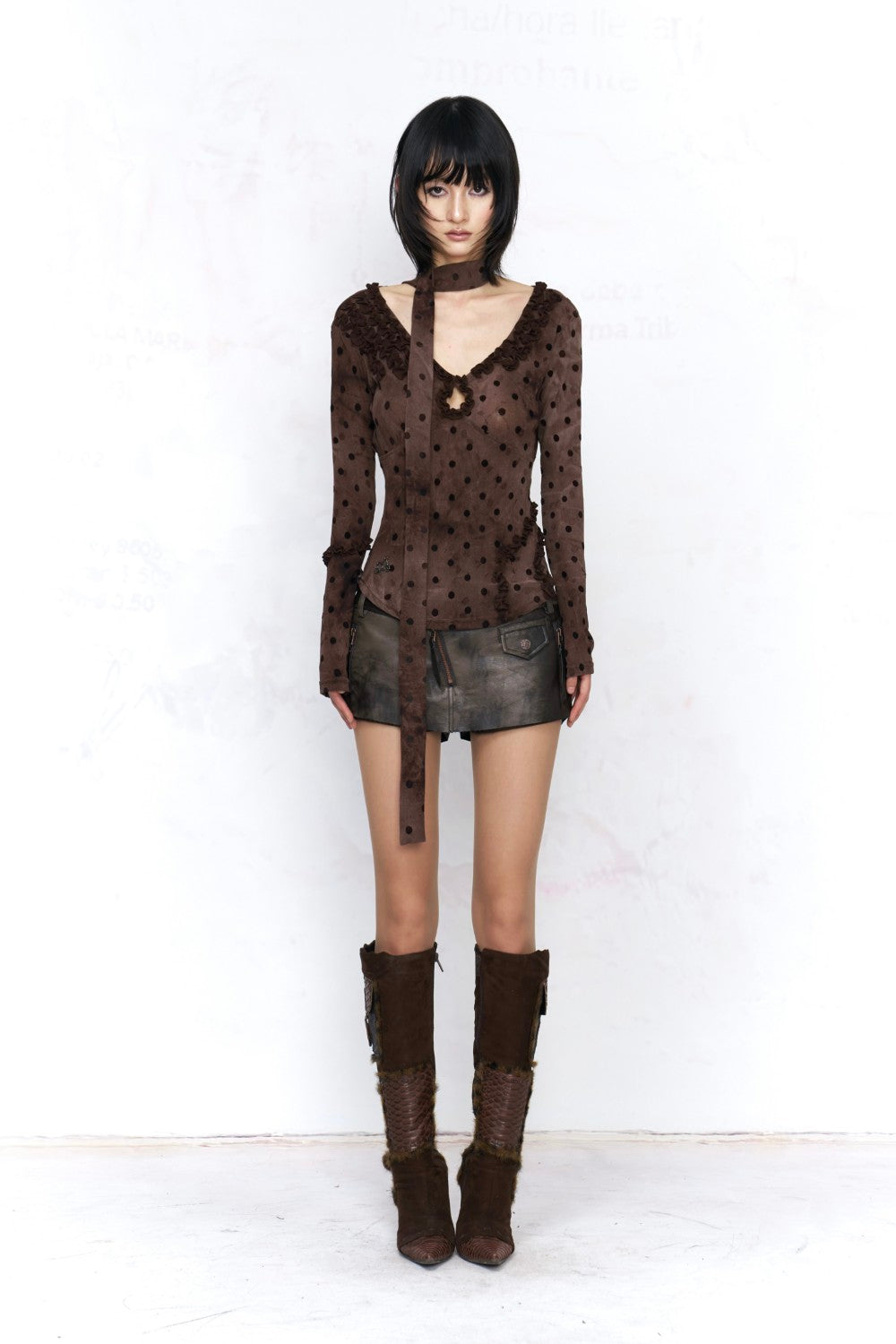 Polka Dot Sheer Top