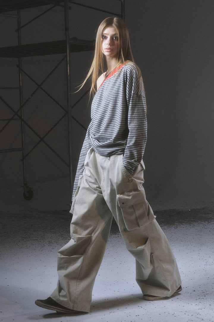 Off-Shoulder Slouch Pullover