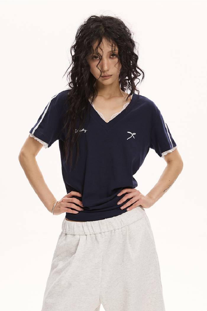 Lace Trim Tee