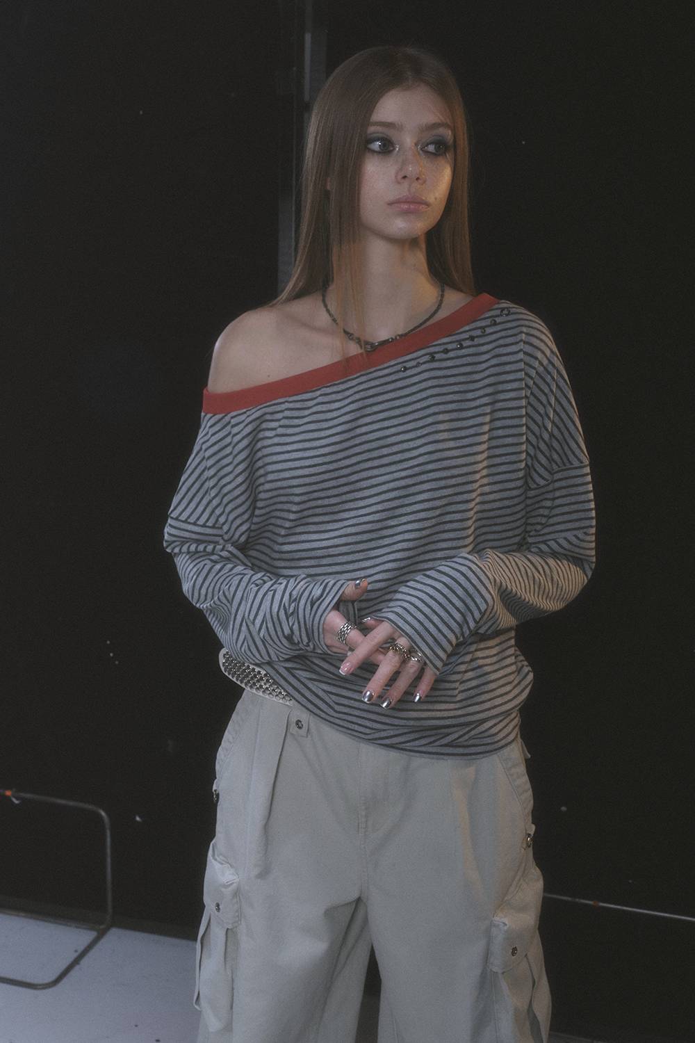 Off-Shoulder Slouch Pullover