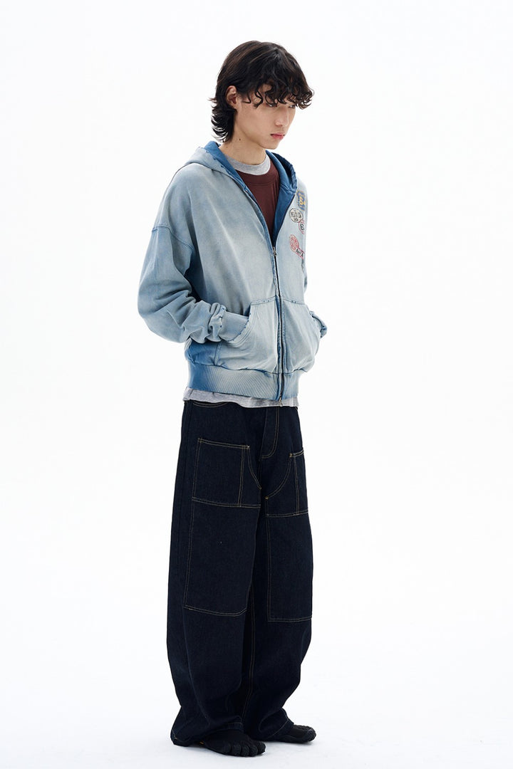 Washed Retro Badge Jacket