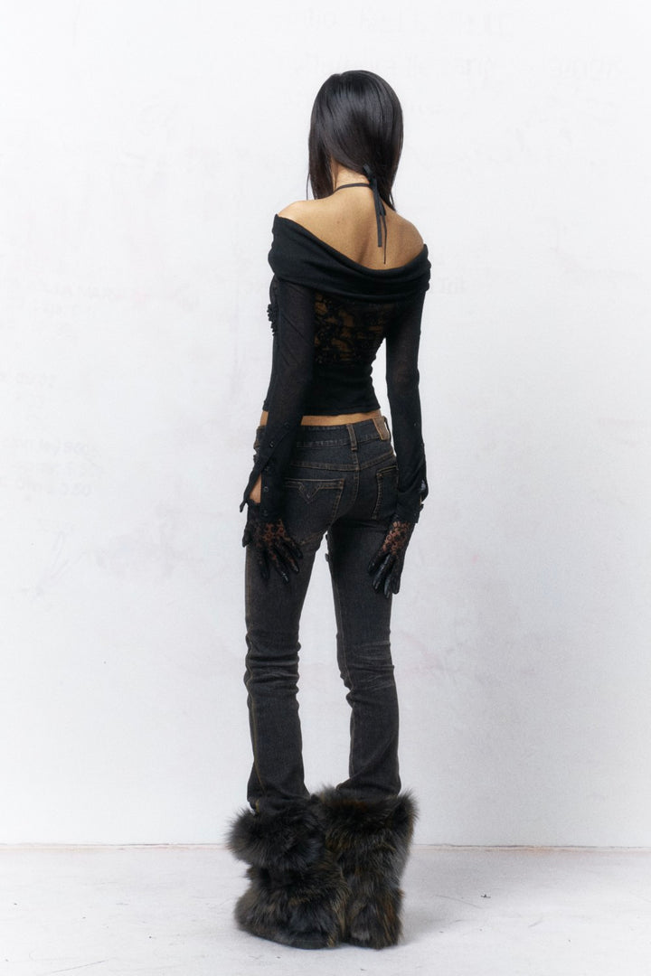 Aria Lace Wrap Top