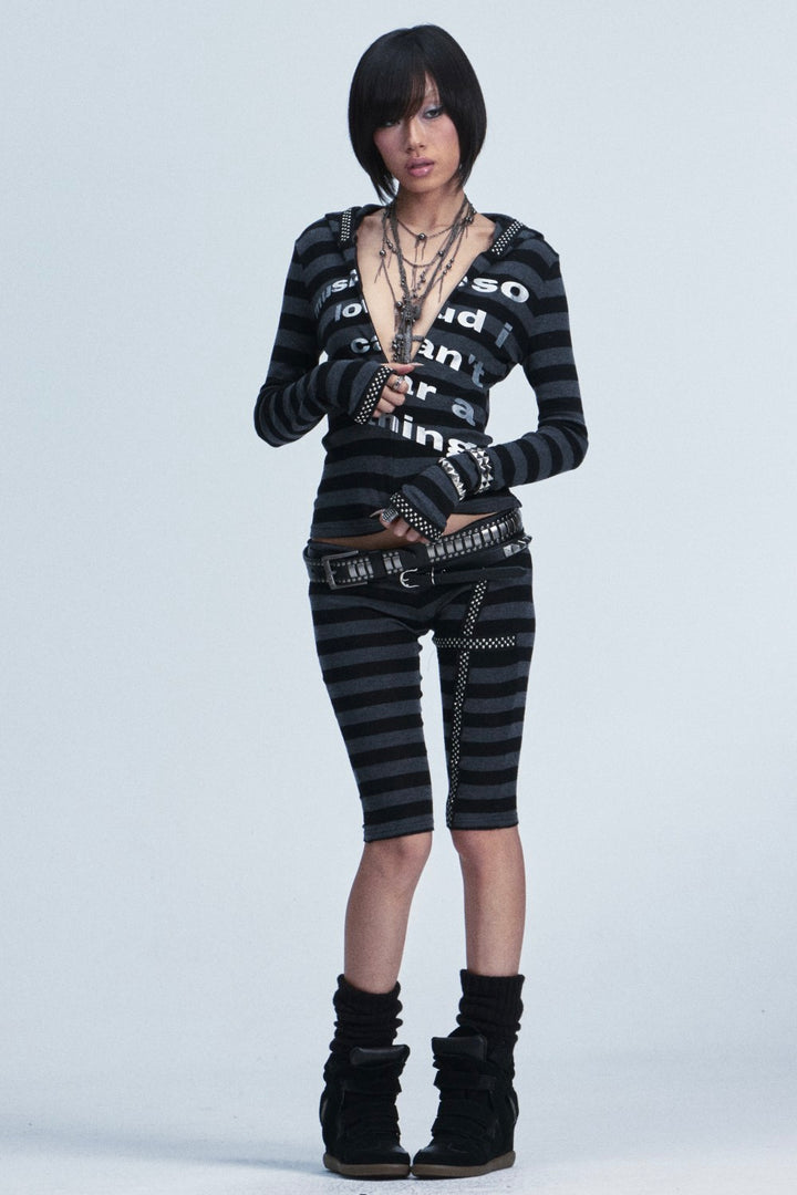 Lana Striped Cross Leggings