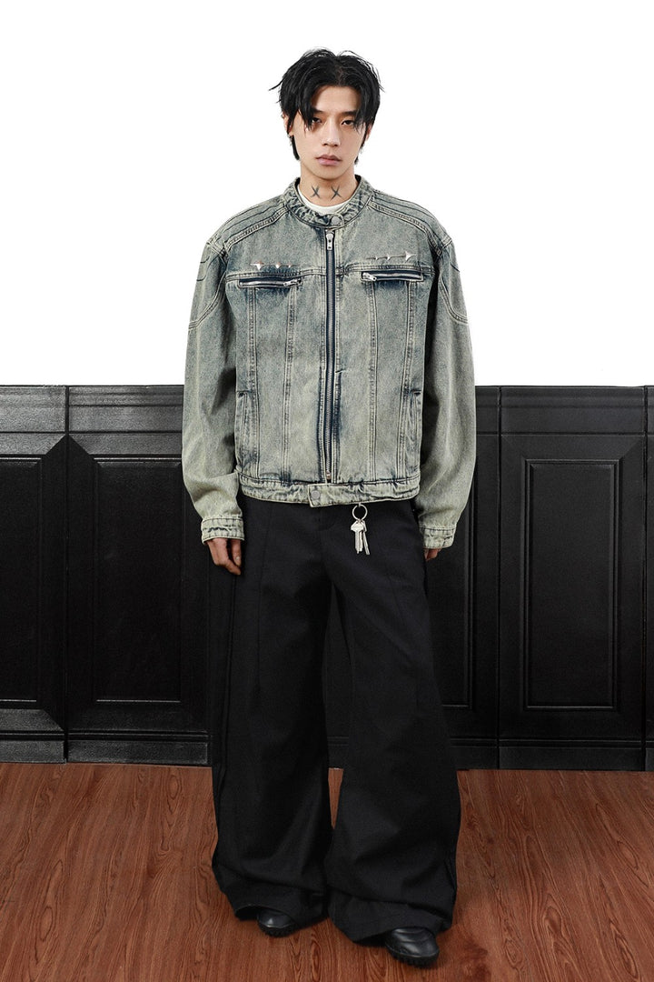 Cropped Denim Core Jacket